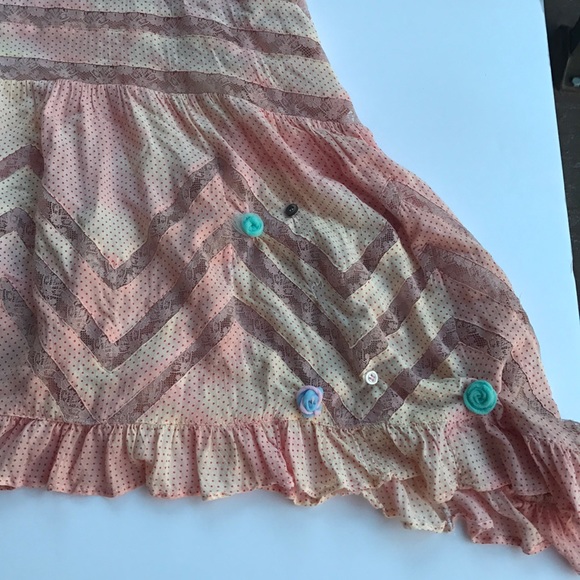 FP xDP Ballerina Princess Custom Slip Dress Rare Tie Dye Pastel Pink Free People - Picture 6 of 16